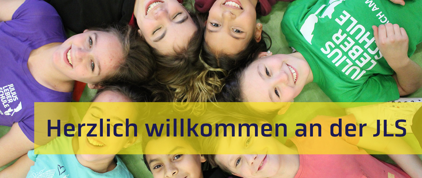Willkommensbild fröhliche Kinder